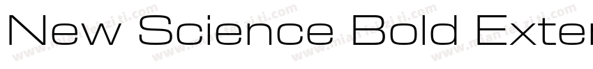 New Science Bold Extended字体转换
